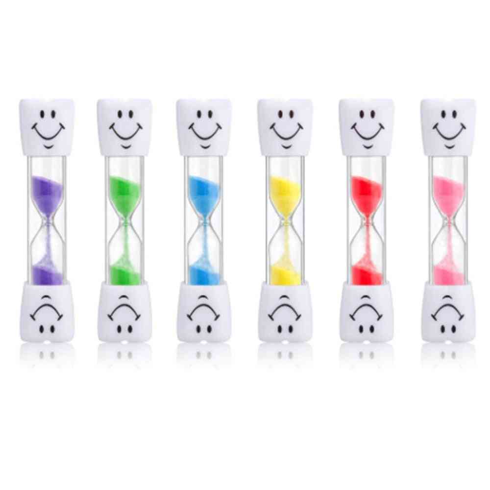 Tooth Brush, Sandglass, Hourglass, Sand Timer Clock, Kids Smile Face Timer