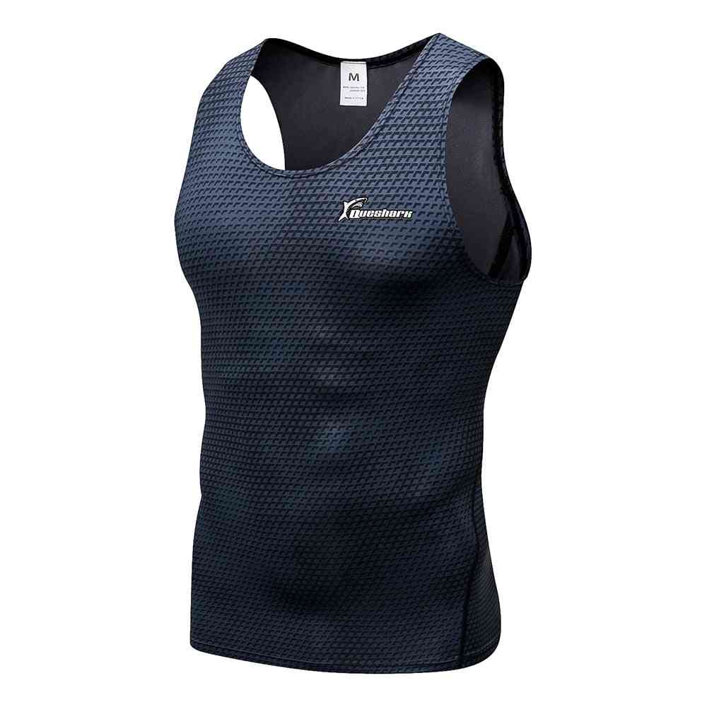 Kompresní běžecká vesta tělocvična fitness trénink bez rukávů tréninkové tílko svalnaté tričko