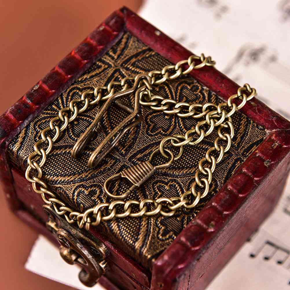 Antique Bronze Alloy Pocket Watch Chains