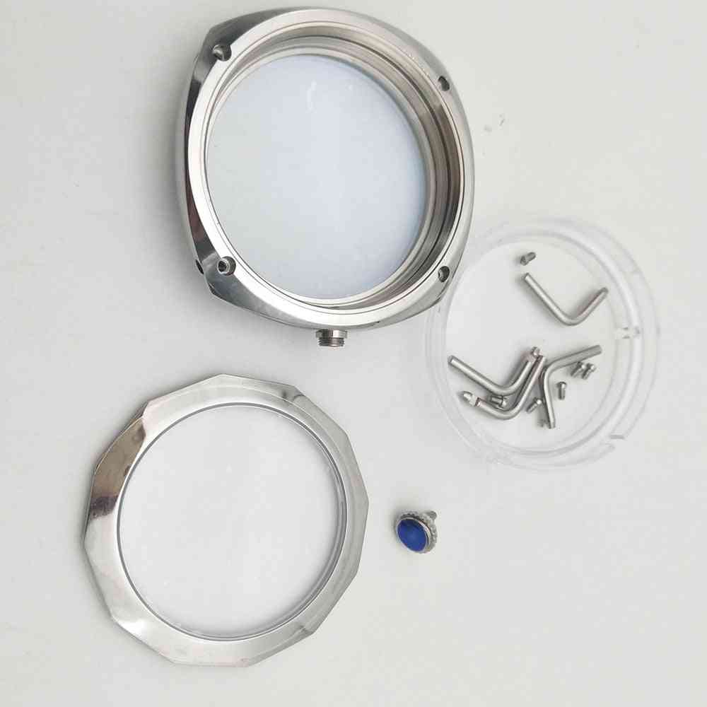Stainless Steel Hand Winding Polished Watches Case Fit