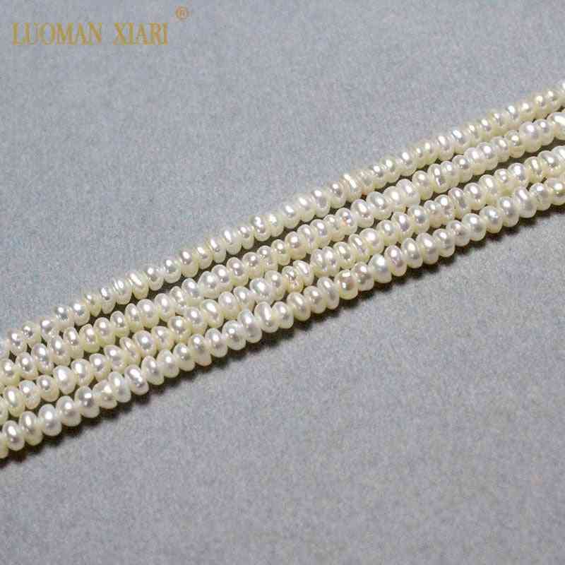Perle d'eau douce naturelle perles de forme irrégulière de riz pour la fabrication de bijoux collier de bracelet bricolage