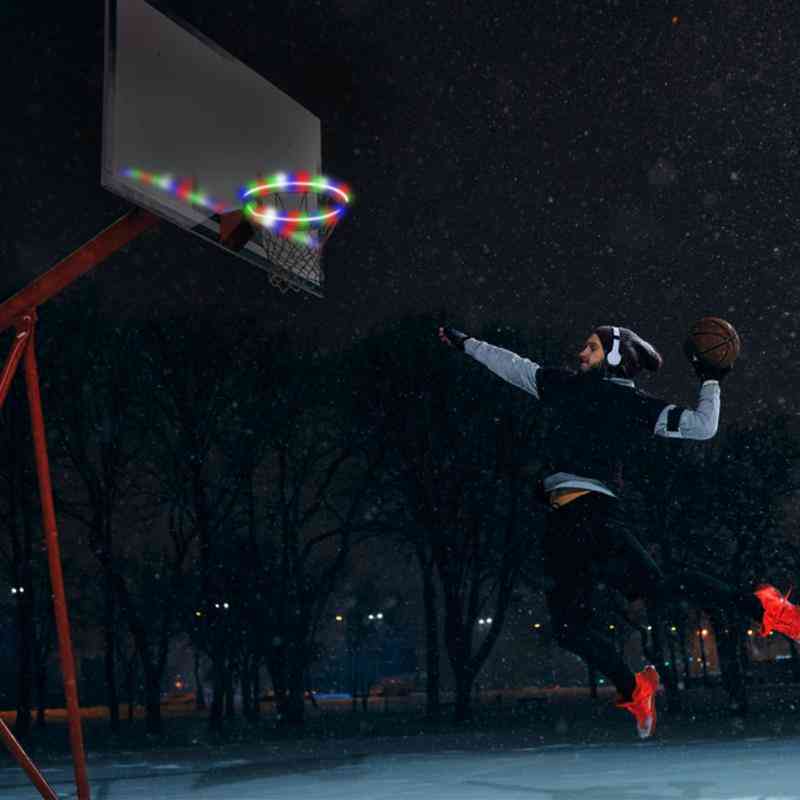 LED Basket Hoop Solar Basketball Felge spielen bei Nacht schießen Zubehör