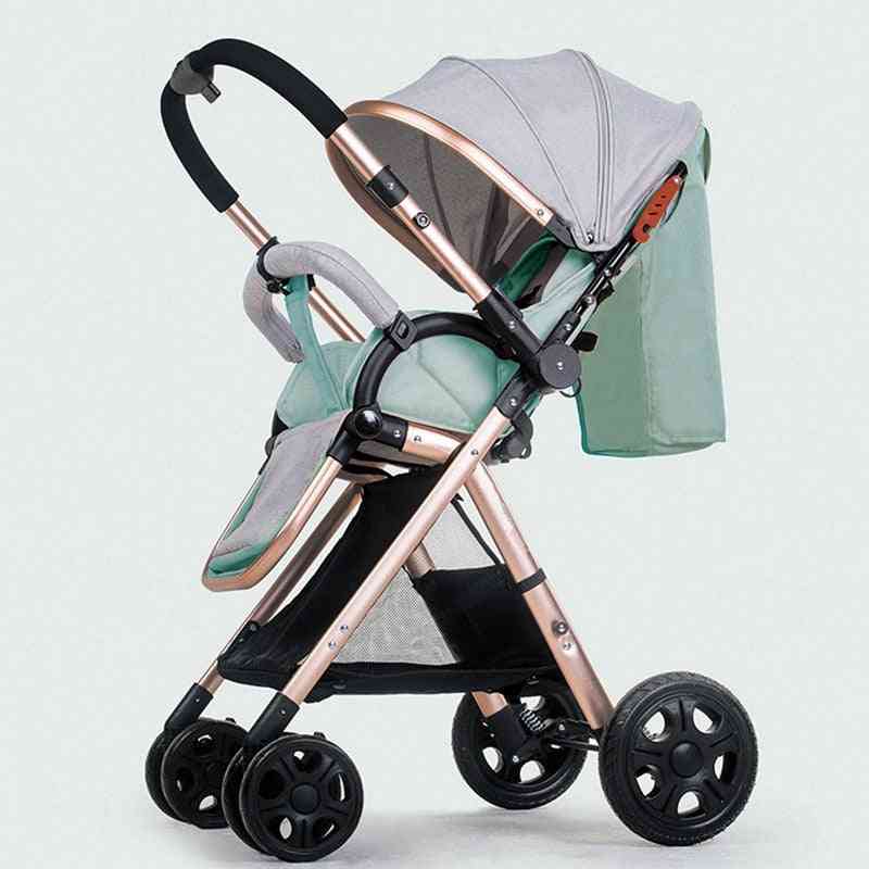 Chariot pour bébé portable, vélo de poche de voiture parapluie pliant de suspension
