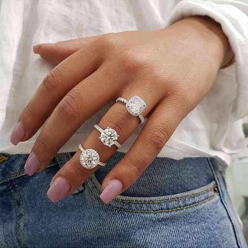 Cubic Zirconia Fashion Jewelry Ring