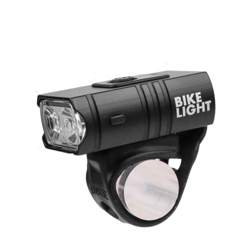 Bicycle Light Usb Rechargeable Power Display Mtb Mountain Road Bike Front Lamp