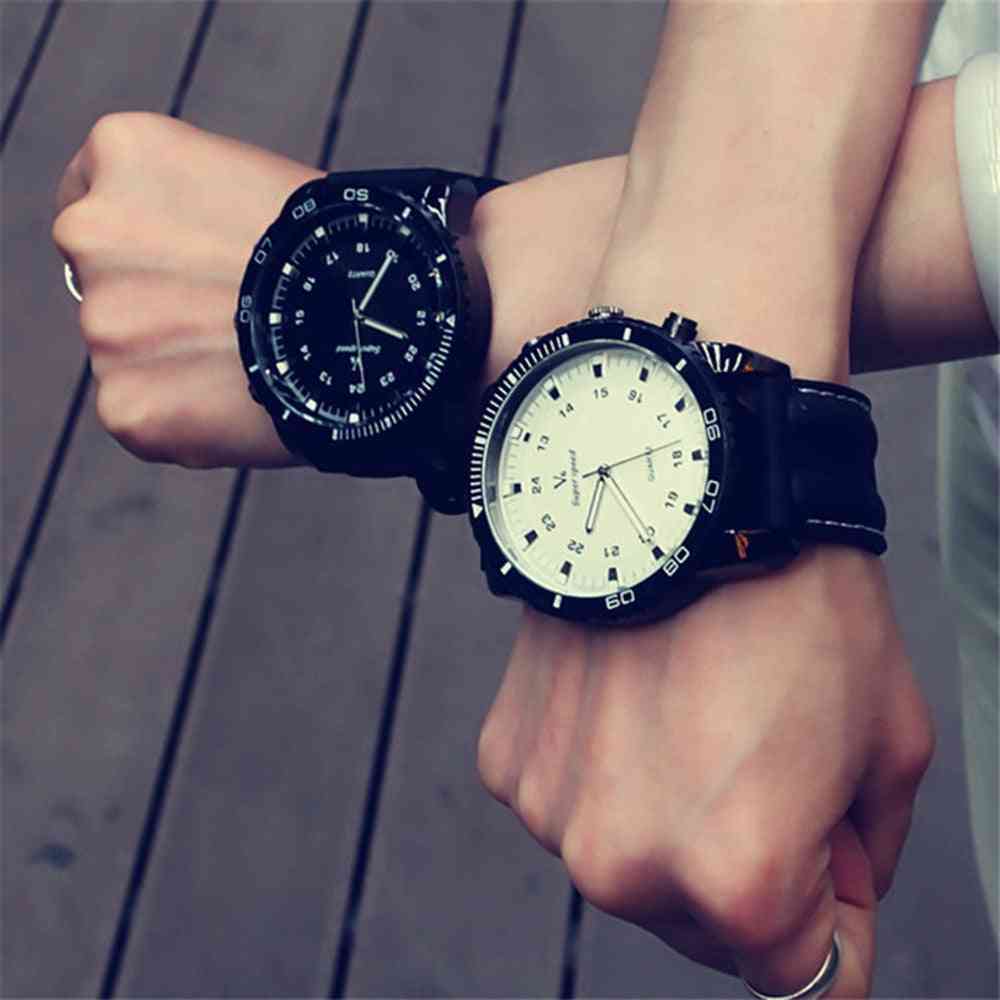 Fashion Couple Wristwatches, Sport Quartz Outdoor Sport Waterproof Clock