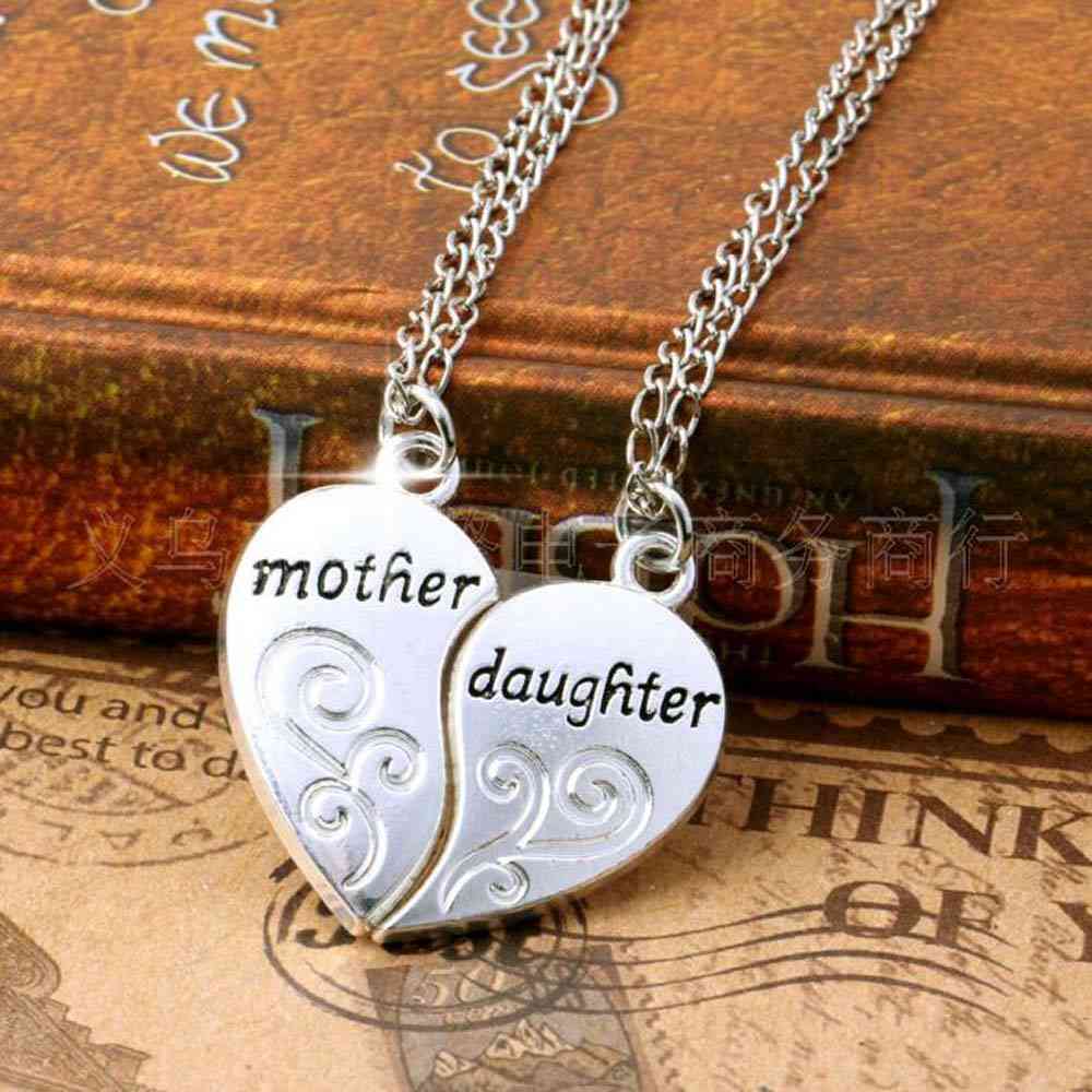Majka kćer srce ljubav mama ogrlice i privjesci