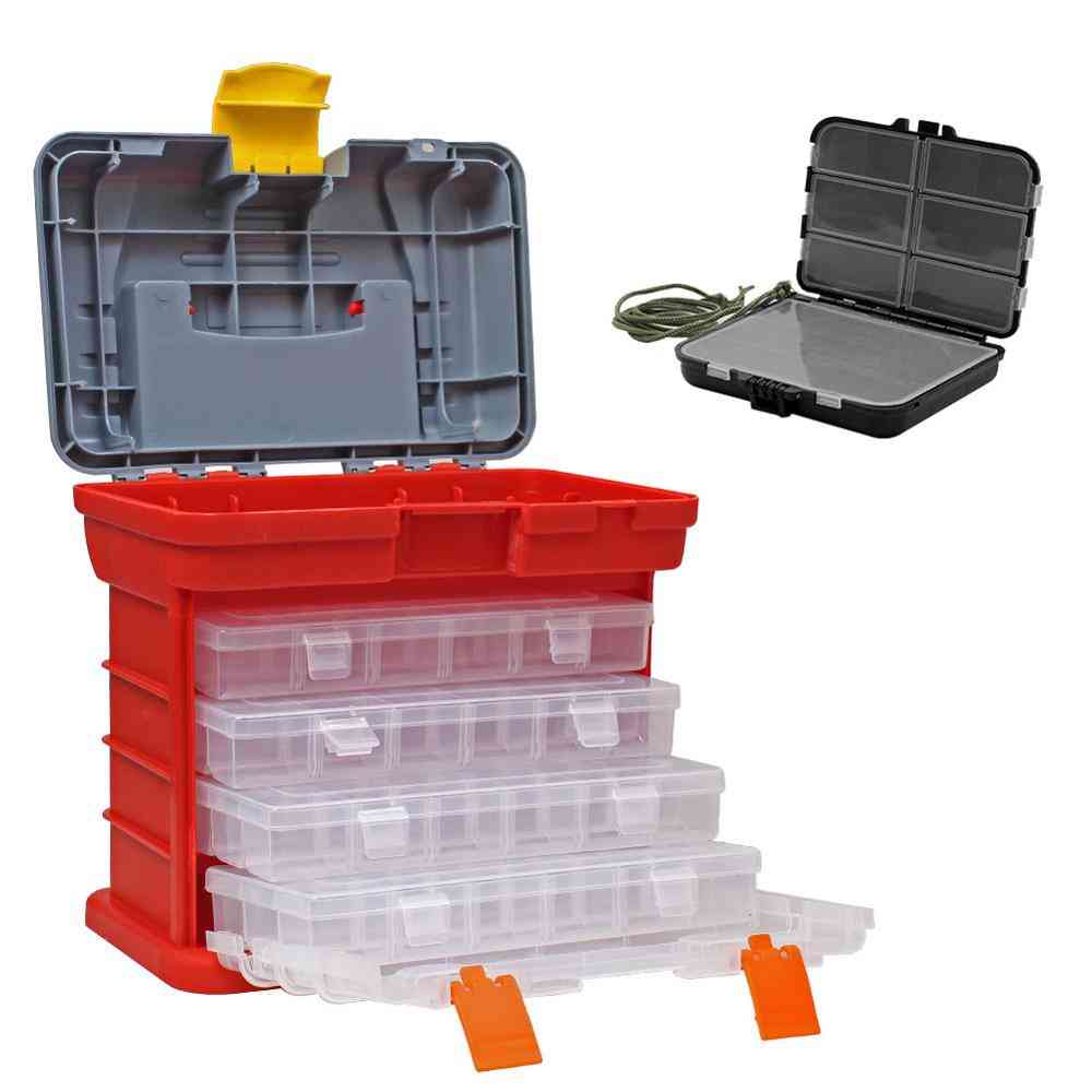 Multi-function Plastic Fishing Lures Accessories Storage Tackle Box