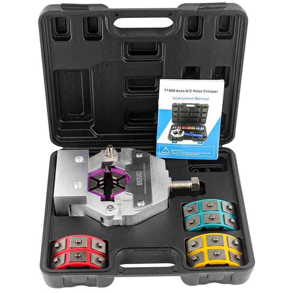 Manual Hose Crimper Kit Automotive Air Conditioning Repair Tools