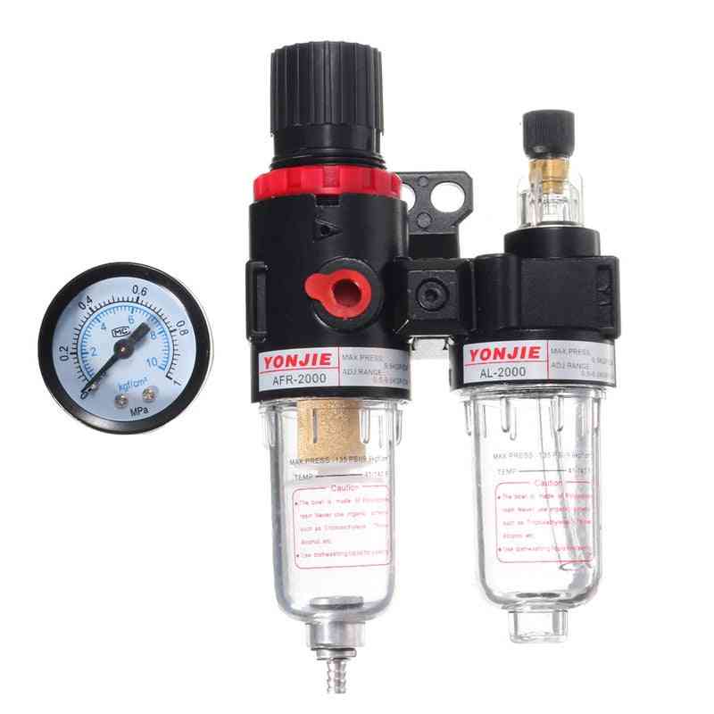 Luftbehandlingsenheds trykregulator kompressorreduktionsventil olie vand separationsmåler