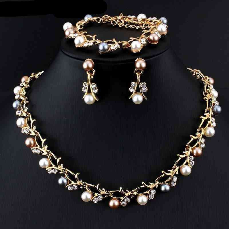Imitation Pearl Wedding Necklace - Bridal Jewelry Sets, Elegant Party