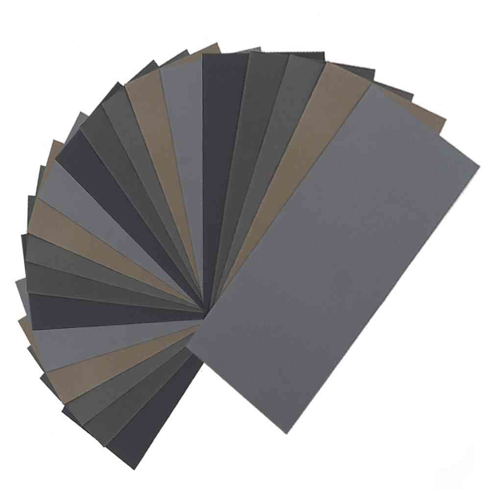 High Grit Sandpaper Sheets Assortment For Wood Metal Polishing