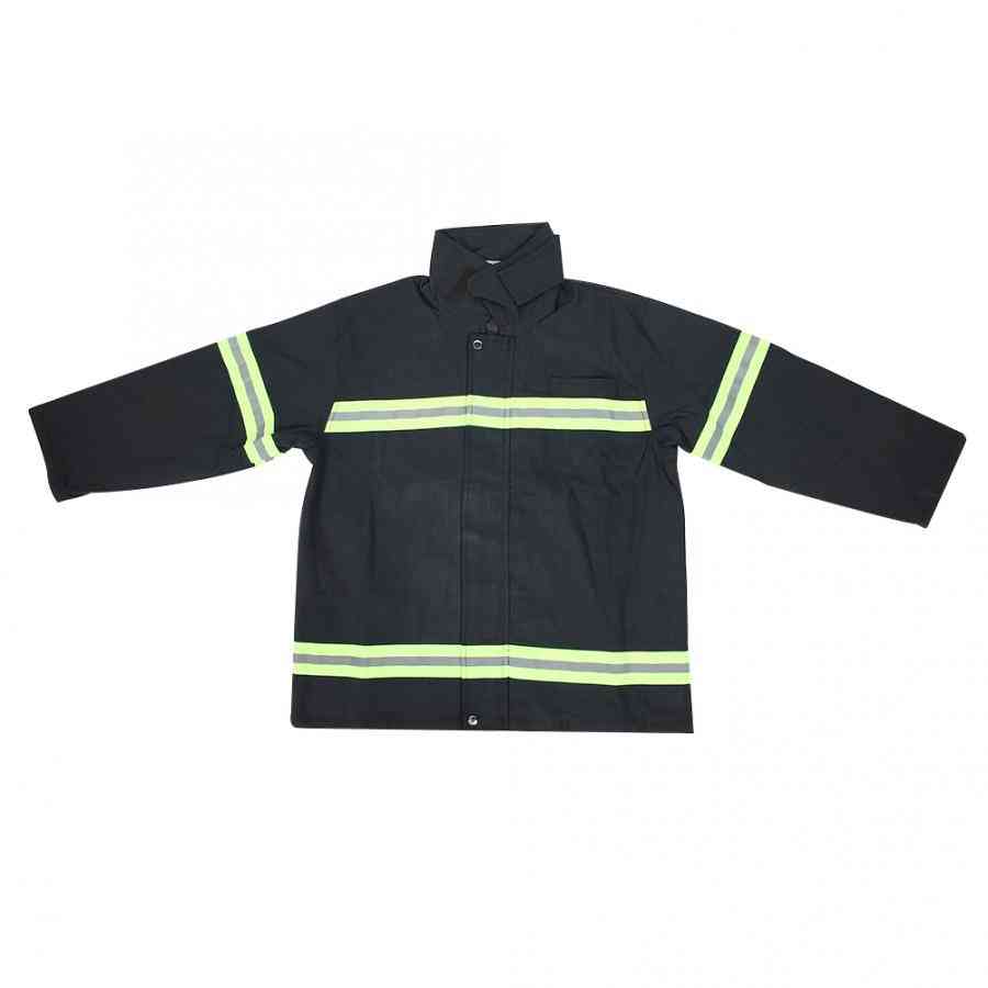 Nehořlavý oděv ohnivzdorný, žáruvzdorný hasič ochranný reflexní plášť, kalhoty