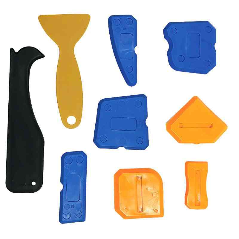 Tömítőanyag-szóró spatula kaparó, fali gitt kés, padlótisztító sarok-lapát nyomású tengerész építőeszközök