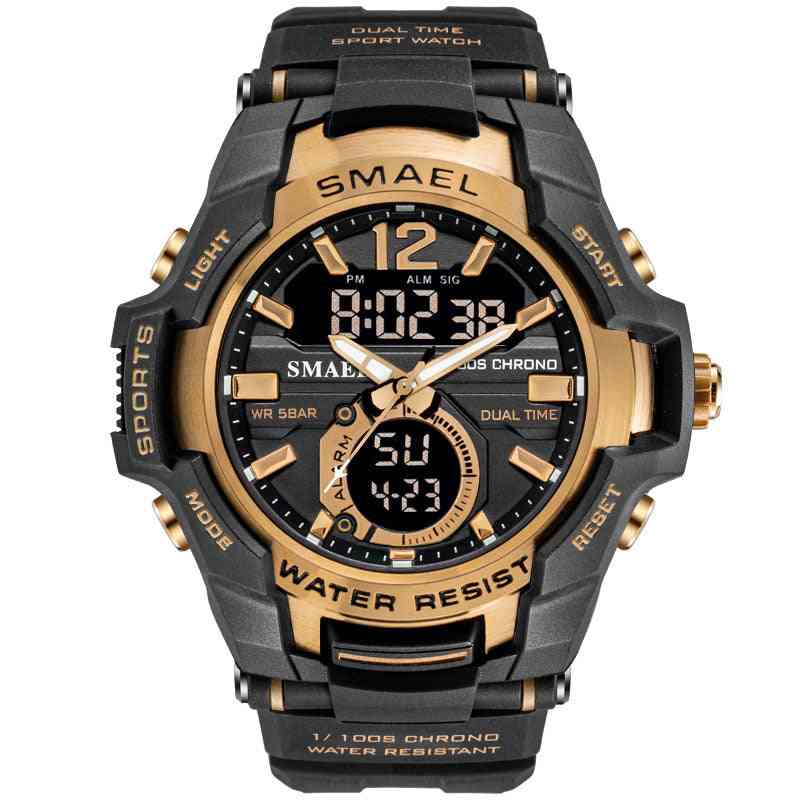 Men Sport Watch, Waterproof Digital Military Army Wristwatch