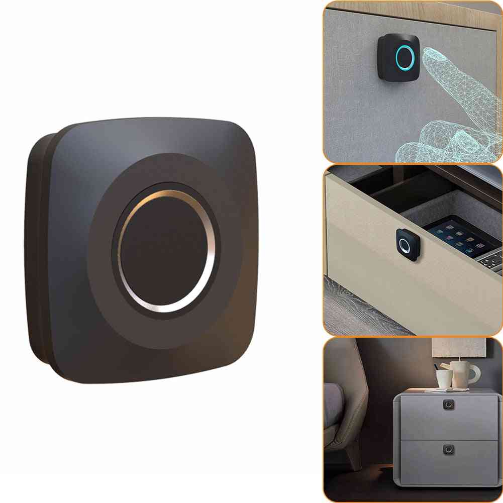 Fingerprint Padlock Battery Powered Keyless Digital Lock For Gym, School, Drawer, Backpack