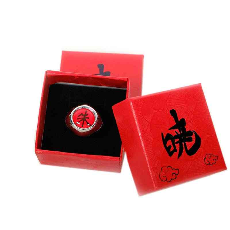Anime cosplay naruto ring med kasse, tilbehør til voksne fingerrekvisitter fede ting gave