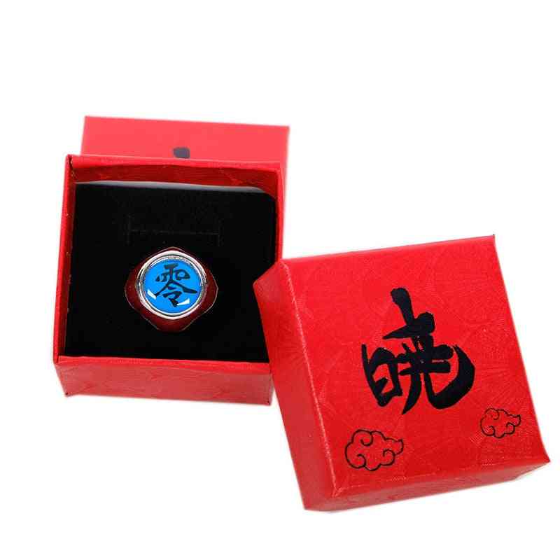Anime cosplay naruto ring med kasse, tilbehør til voksne fingerrekvisitter fede ting gave