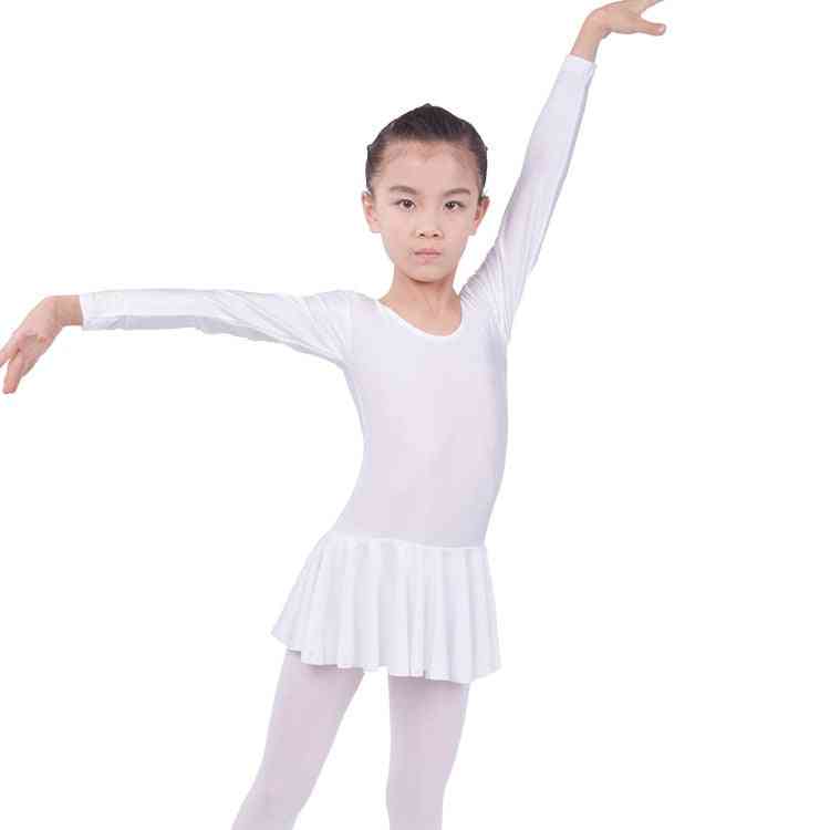 Long Sleeved Spandex Gymnastics Leotard Swimsuit Ballet Dancing Dress Grils