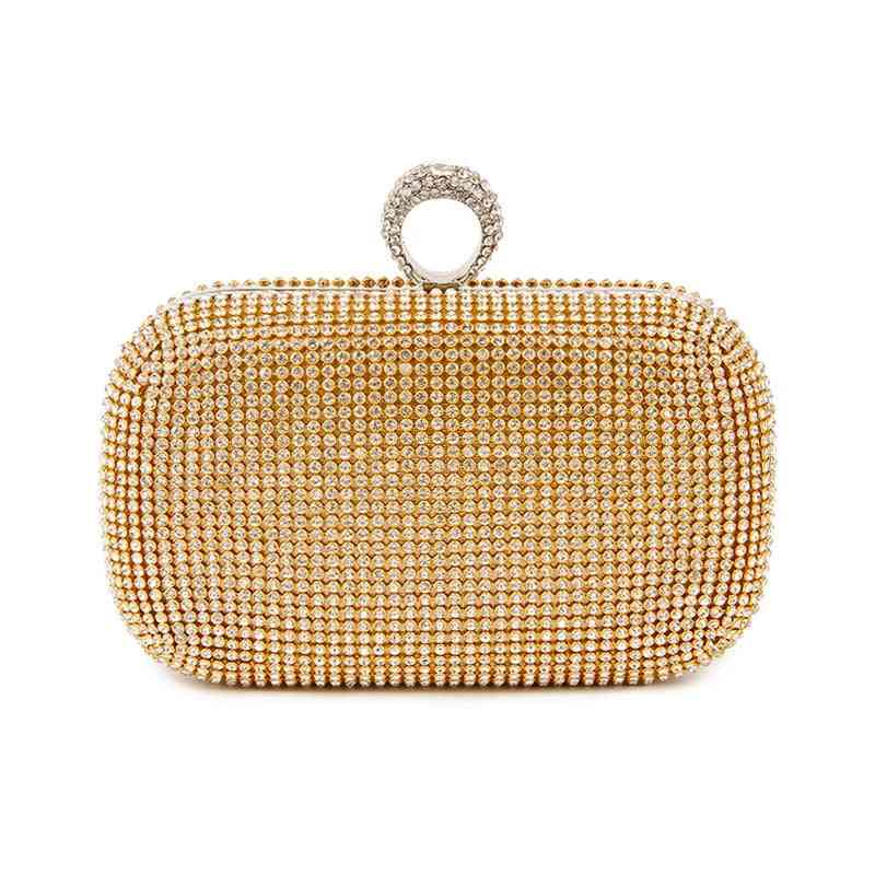 Evening Clutch Bags, Diamond-studded With Chain