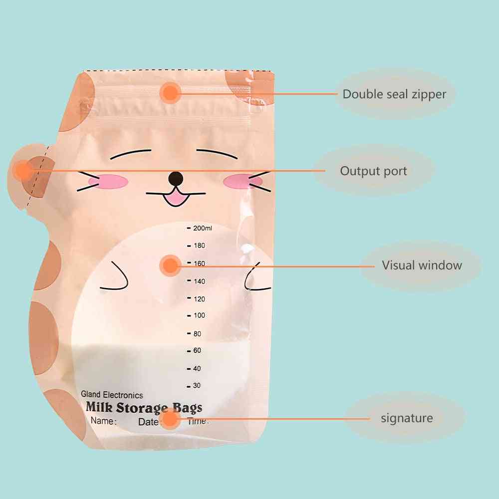 Jednorazové materské mlieko, praktická taška na skladovanie potravín