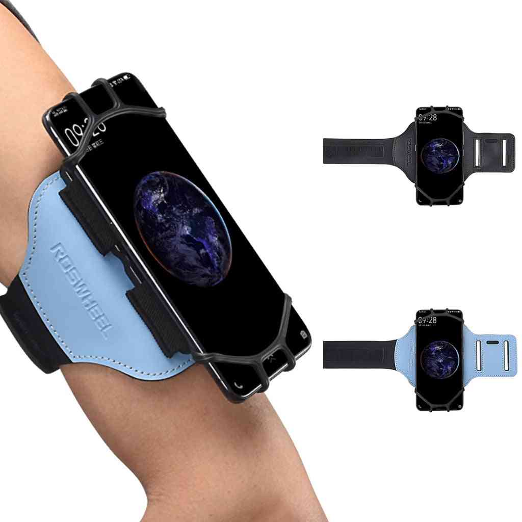 Otočný silikonový pásek, běžící mobilní telefon, outdoorové sporty, tašky na ruce