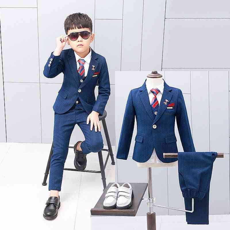 Children's Formal 4pcs Suit Sets - Wedding Party, Prom, Birthday Dress Costume For
