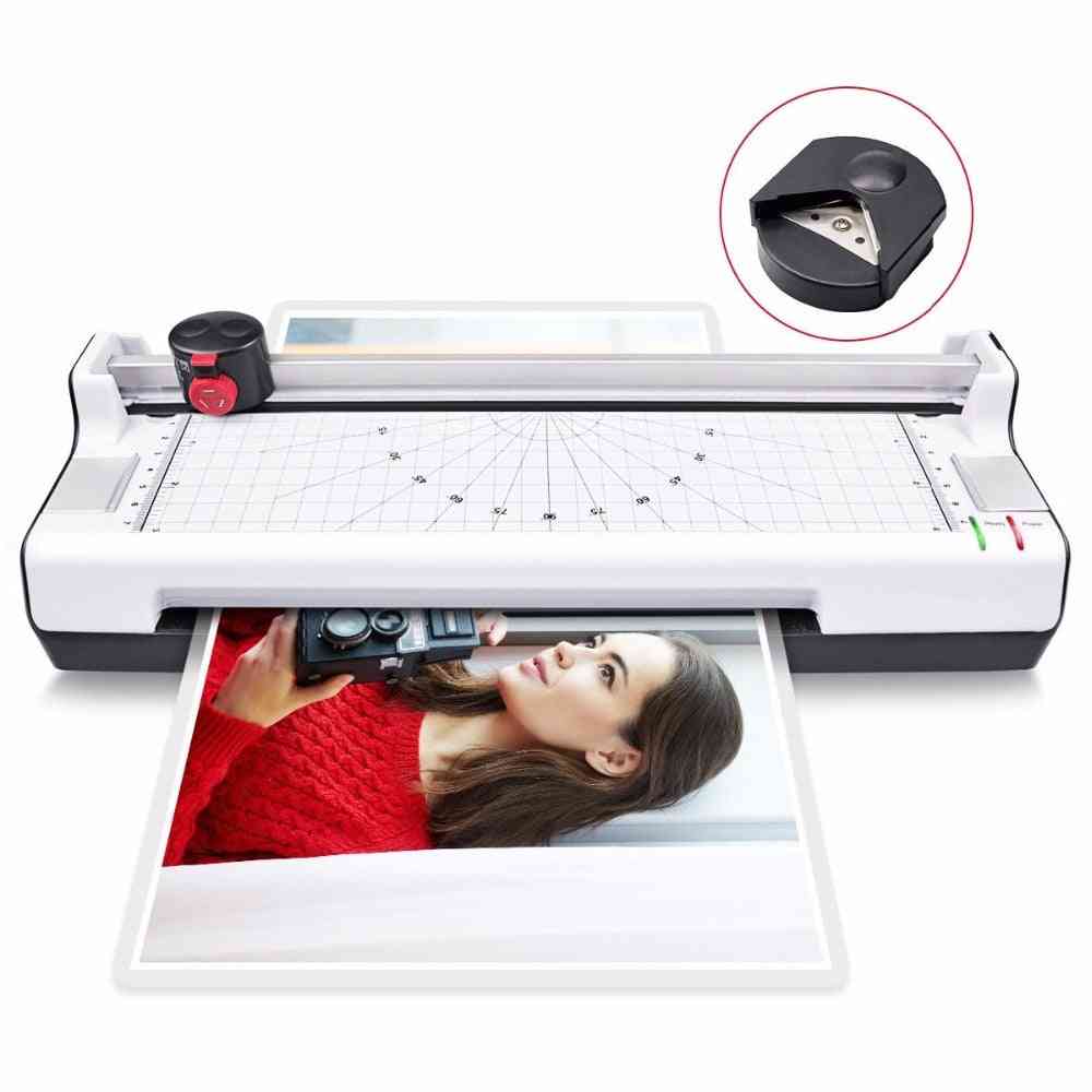 A4 Laminator With Rotary Trimmer, Corner Rounder Photo/doucment/card Machine