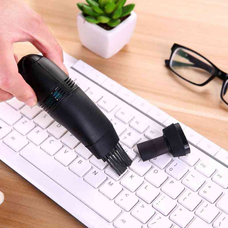Mini Portable Keyboard Cleaner Usb Laptop Computer Vacuum Dust Cleaning Brush Designed