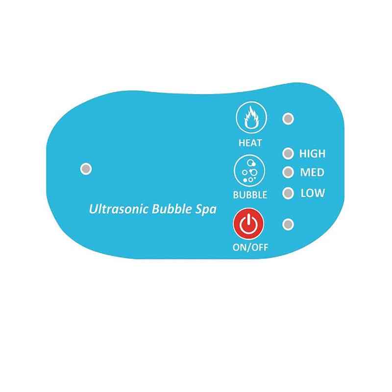 Tapis de massage portable pour bain à bulles d'air avec télécommande