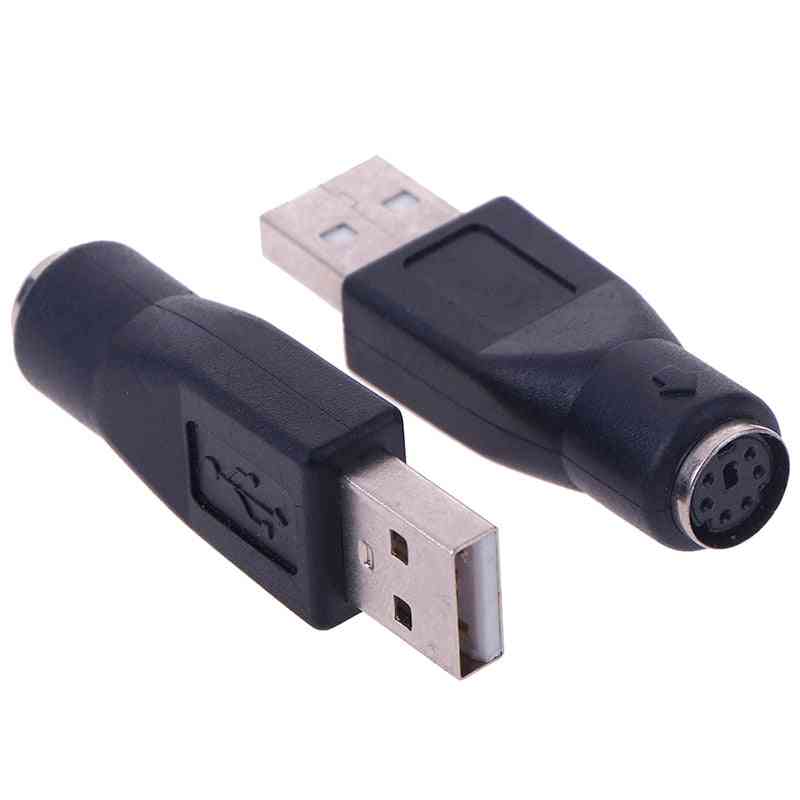 Male To Usb Female Port Adapter Converter For Pc Keyboard/mouse
