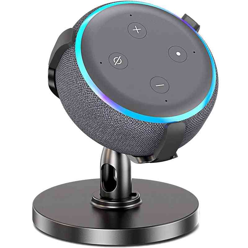 Table Holder For Echo Dot Generation, Adjustable Stand Bracket Mount Speaker (black)