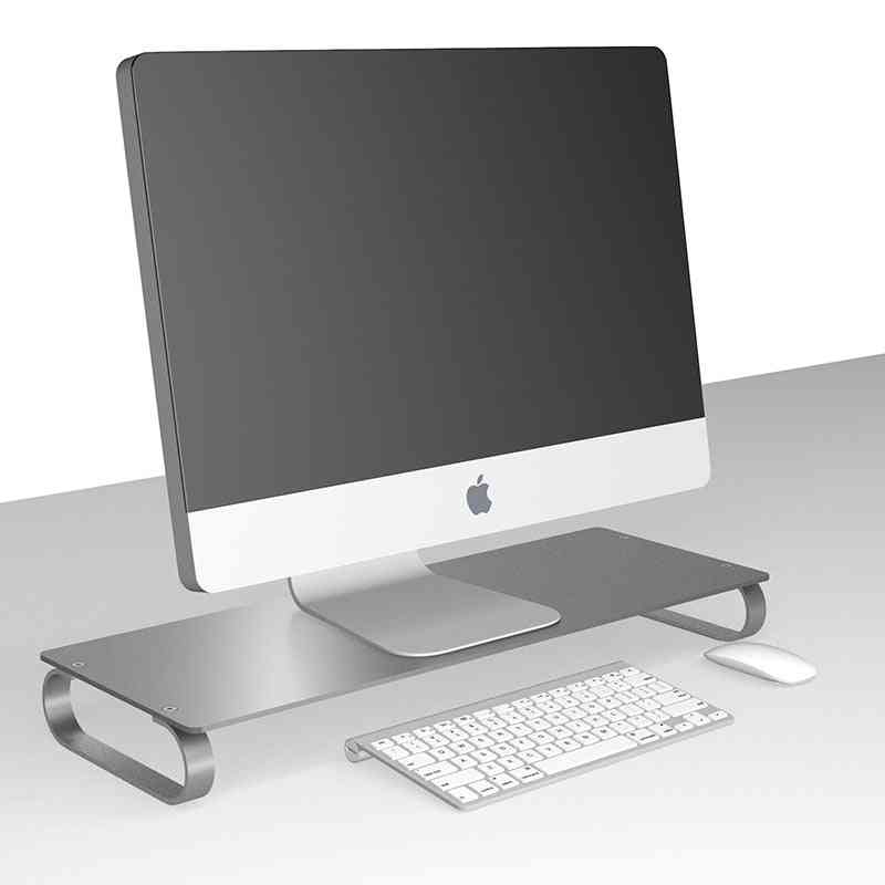 Aluminum Lcd Led Display Heighten Base Laptop Stand Desktop Imac Macbook