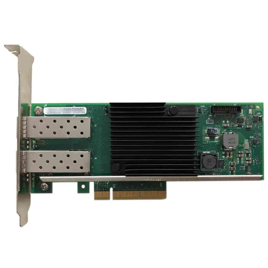 ערכת שבבים אינטל PCI x8 יציאת ממשק אופטי נחושת כפולה כרטיס רשת
