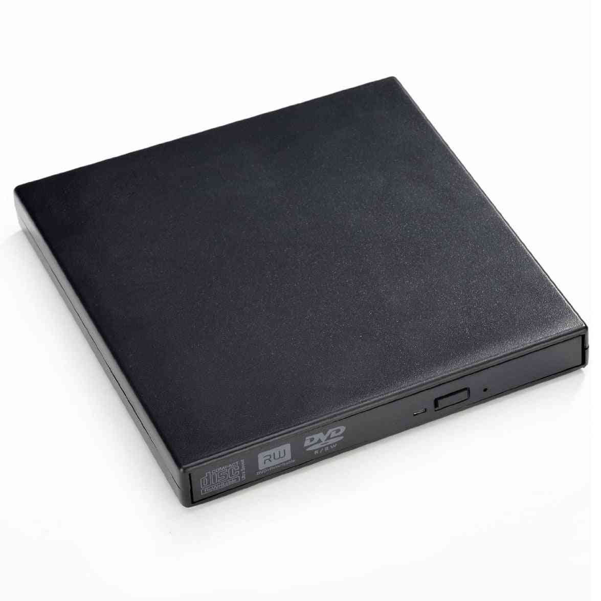 Portable Slim External Usb Dvdrom Burner Writer Optical Drive For Laptop/notebook/pc