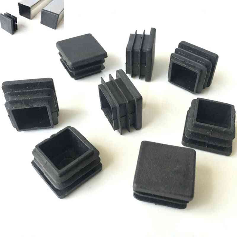 Plastic Blanking End Caps Square Pipe Insert Plugs Bung For Furniture Tables Chairs Protector
