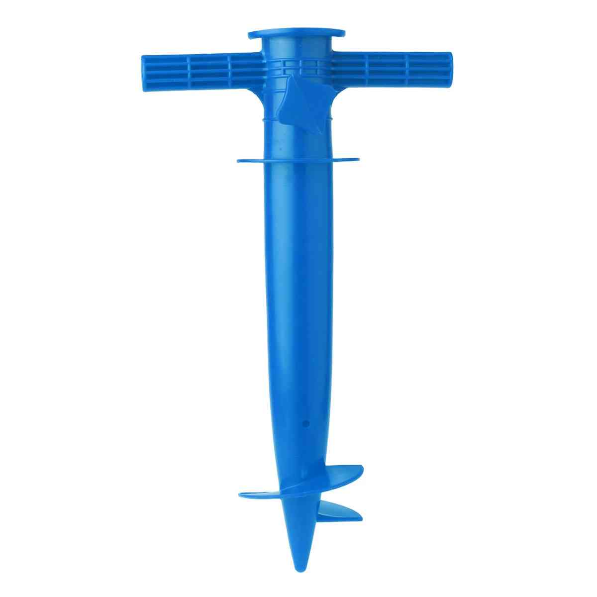 Anchor Stand Spike Auger Keep Holder, Plastic Sun Beach Patio Umbrella Sand Ground Fixing Tools