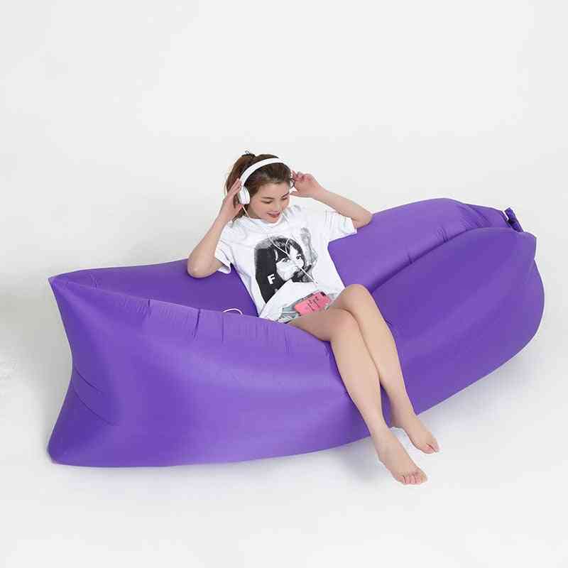 Sofá inflable que acampa al aire libre, cama de aire ultraligera portátil del saco de dormir de la playa