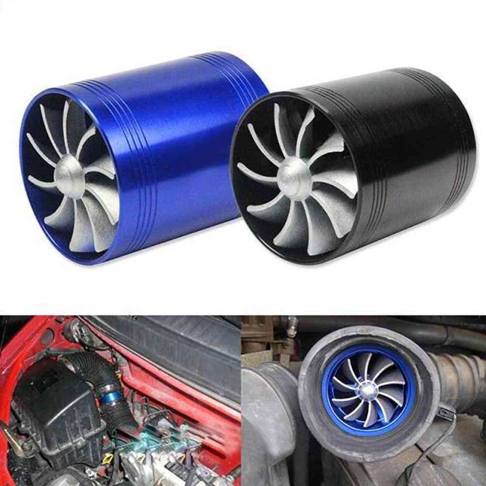 Car Turbocharger Turbo Compressor Fuel Saving Fan With Rubber Covers