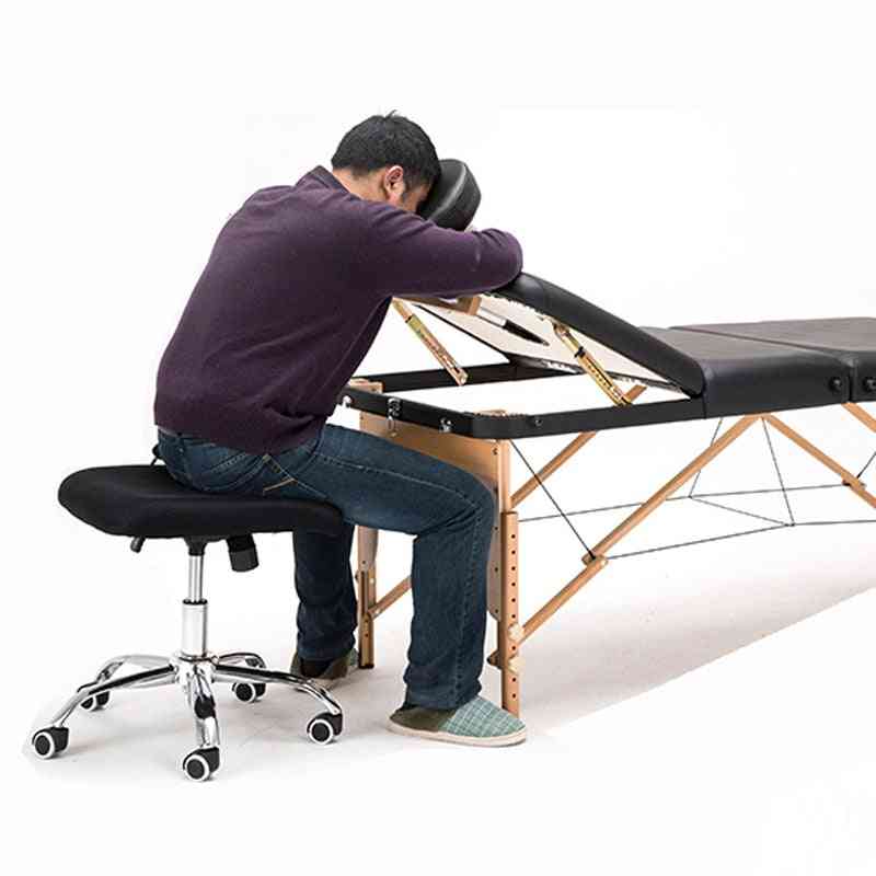 Adjustable Leather Massage Table, Portable Foldable Salon Massage Bed