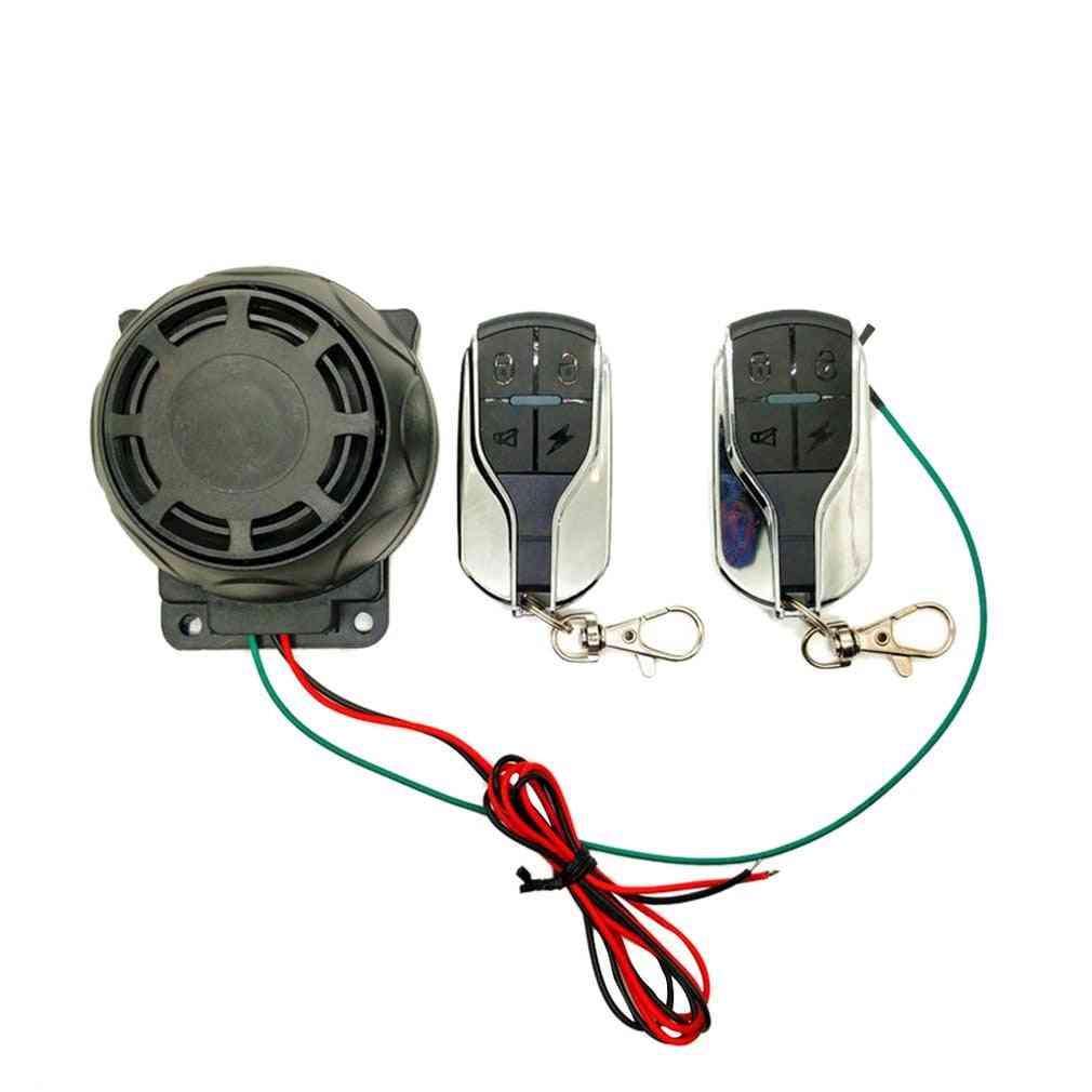 Dual Remote Control Motorcycle Alarm Security System, Theft Protection For Bike Moto Scooter