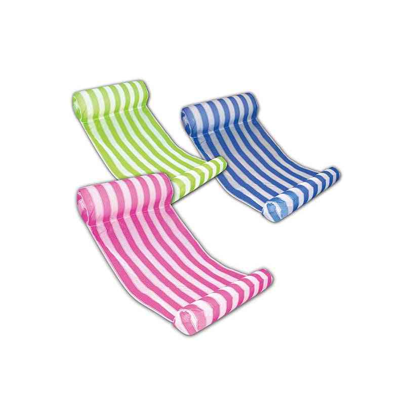 Swimming Pool Floating Mat, Lounge Chair, Folding Bed  Patio Furniture Sofa Swimming Chair Stripe