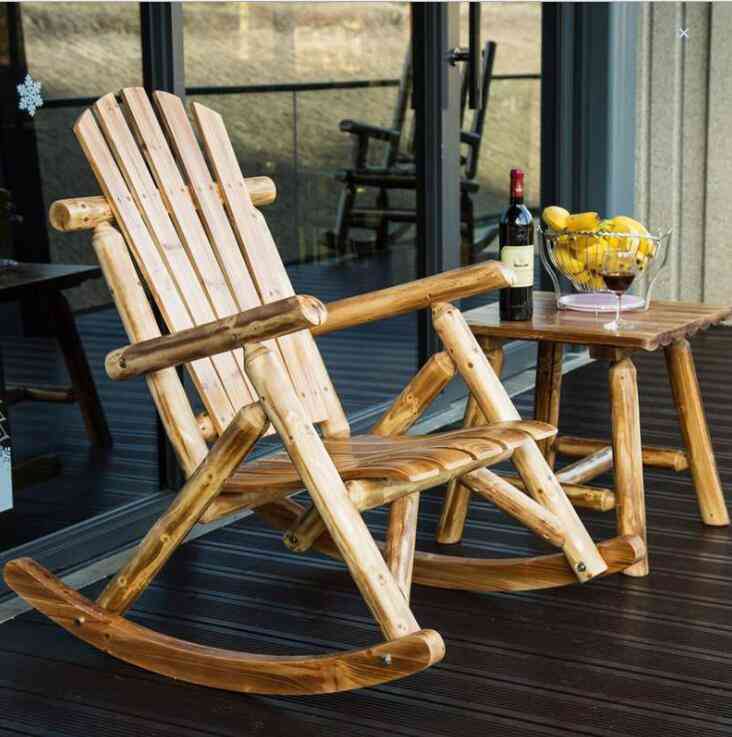 Outdoor Furniture Wooden Rocking Chair