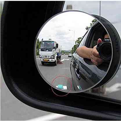 Car Rearview Mirrors Universal Blind Spot Wide Angle / Round For Safety