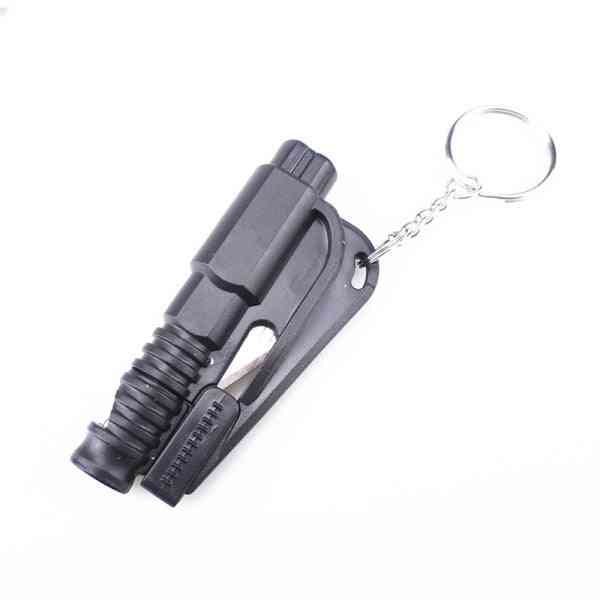 Emergency Rescue Means Glass Window Breach Infant Safety Hammers With Keychain Belt Cutter