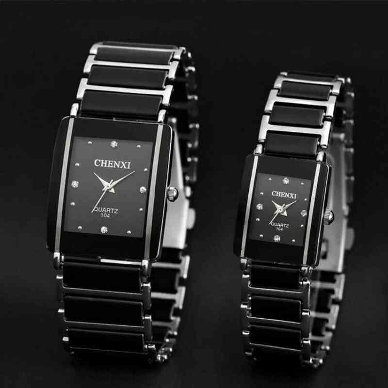 Simulated Ceramics Quartz Watches, Luxury Wrist Clock