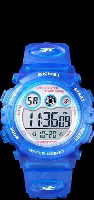Dětské sportovní hodinky, vodotěsné, digitální LED