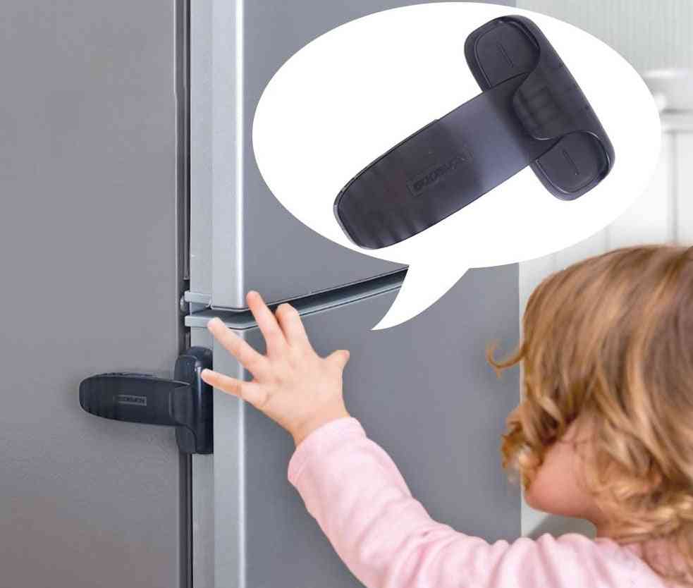 Dětská pojistka na lednici, jednodveřový zámek chladničky pro kuchyňskou ochranu dětí
