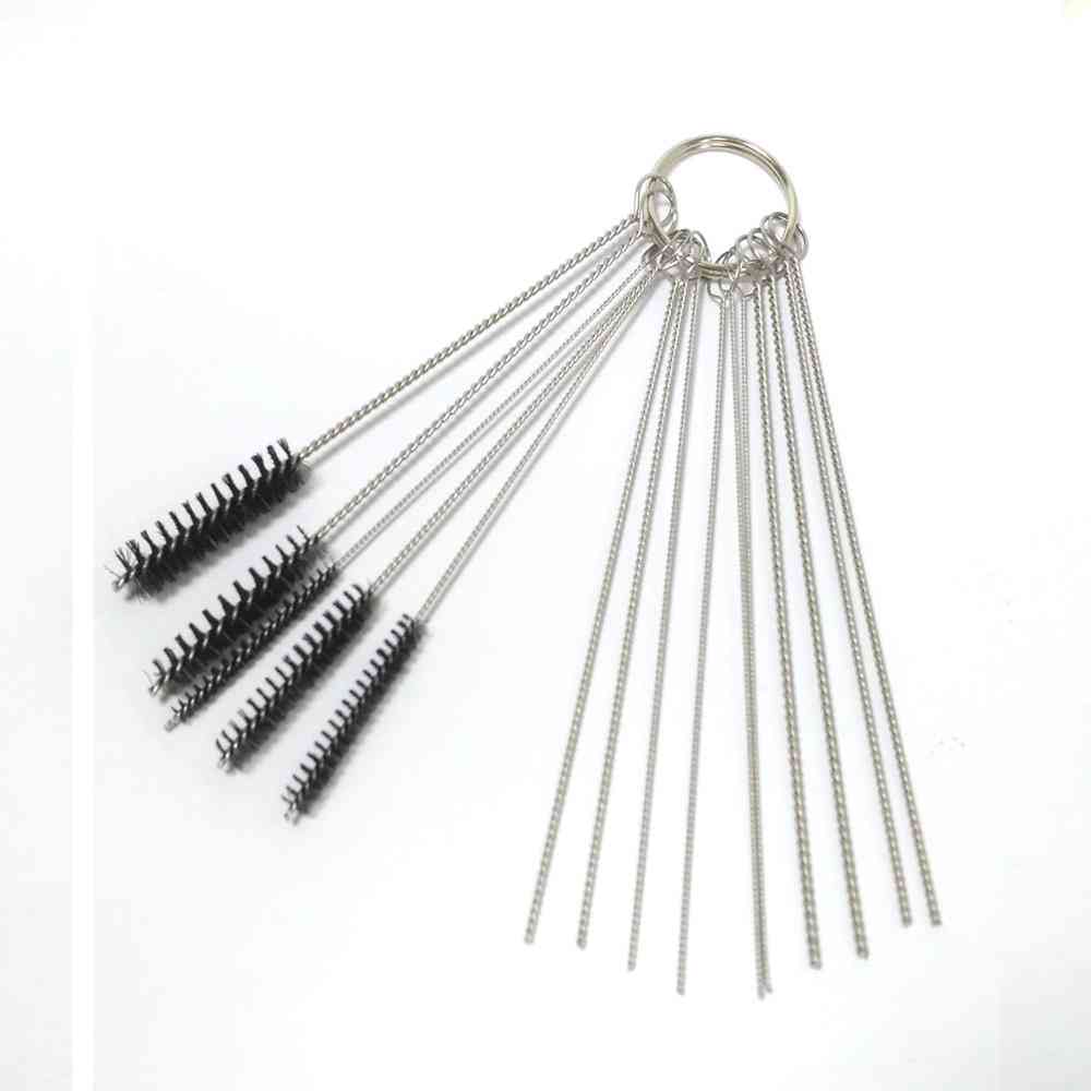 Motorcycle Carburetor Cleaning Tool, Carbon Dirt Jet Remove Brushes Needles