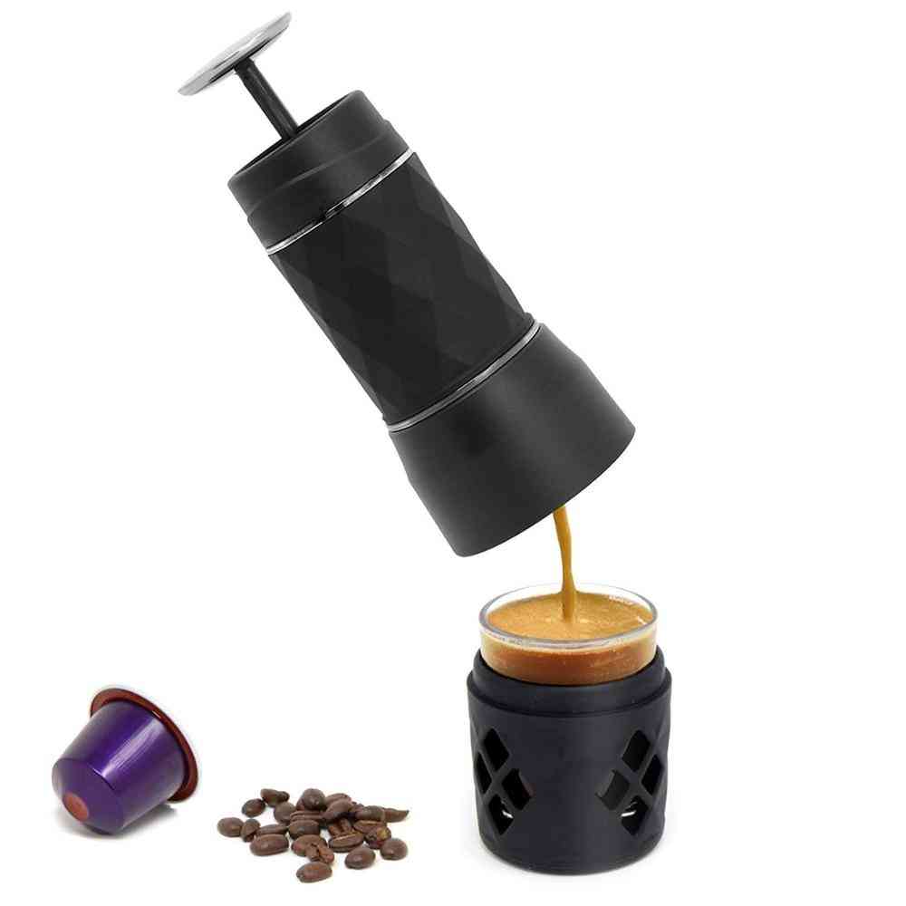 Manual Coffee-maker Hand Pressure Portable Capsules Coffee Machine